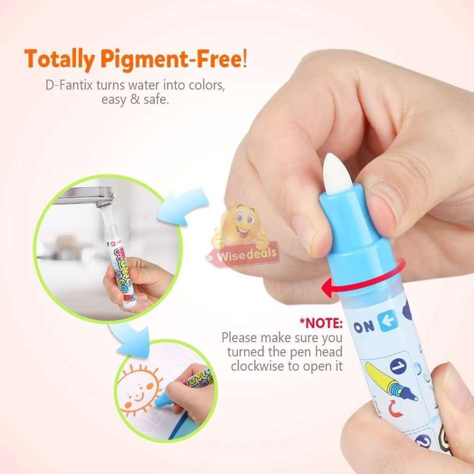 Water Drawing Painting Mat with Magic Pens, No Mess, No Fuss, Only use Water