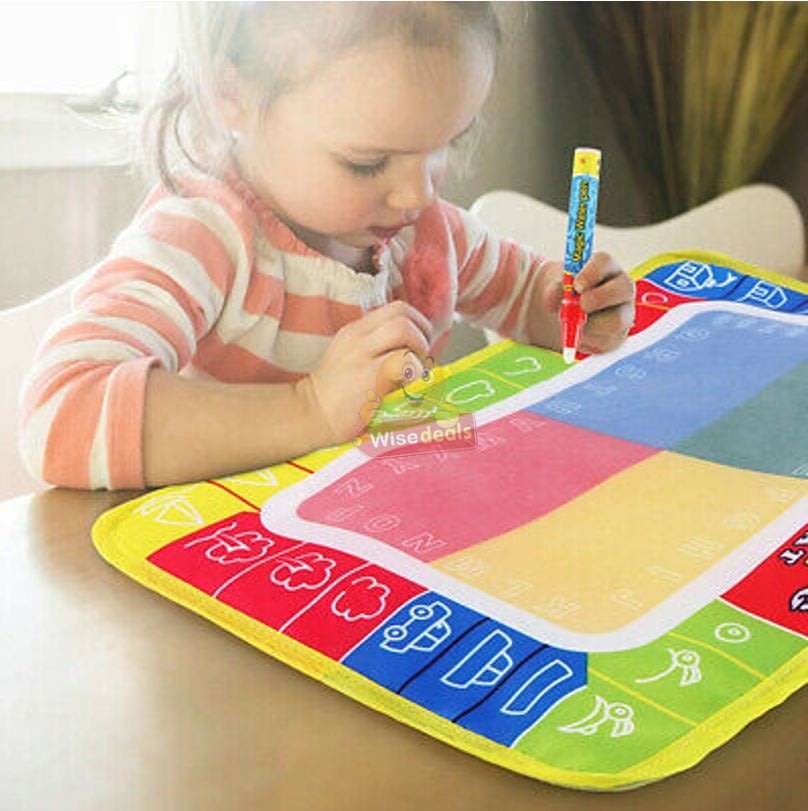 Water Drawing Painting Mat with Magic Pens, No Mess, No Fuss, Only use Water