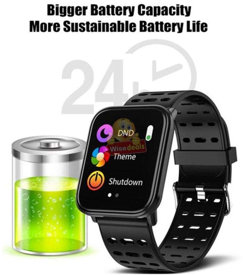 Bluetooth Fitness Smart Watch - Monitor Heart Rate, Blood Pressure, Blood Oxygen, Calorie, Distance