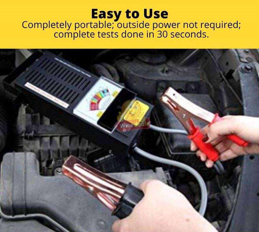 6V & 12V Battery Load Tester - Offers Complete Charging System Diagnosis