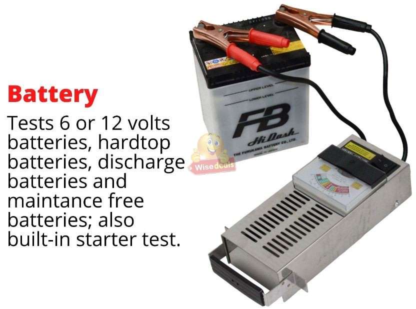 6V & 12V Battery Load Tester - Offers Complete Charging System Diagnosis