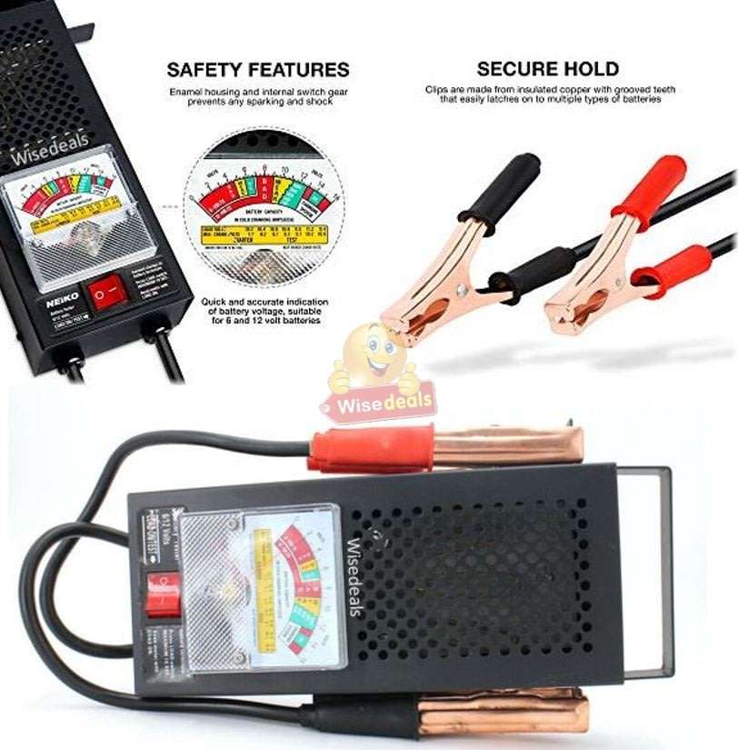 6V & 12V Battery Load Tester - Offers Complete Charging System Diagnosis