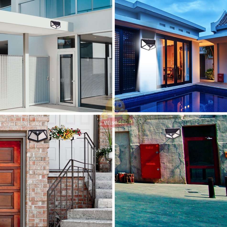 20W Super Bright Solar Wall Light, Motion Sensor with 3 Modes, Waterproof & Eco-friendly