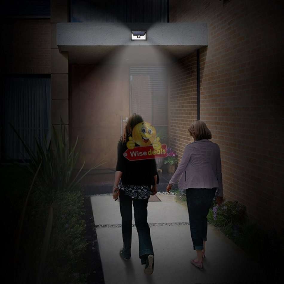 30W Super Bright LED Solar Wall Light, Motion Sensor, Wide-Angle, Waterproof & Eco-friendly