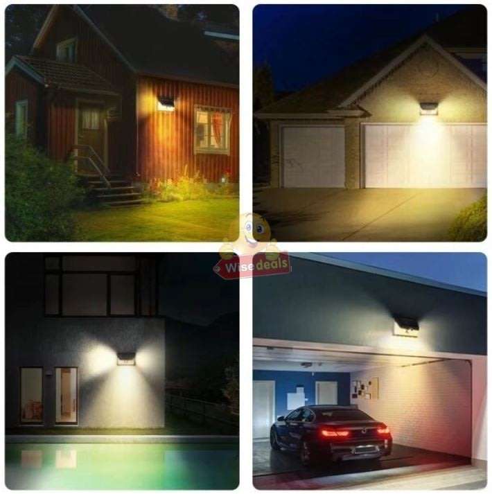 30W Super Bright LED Solar Wall Light, Motion Sensor, Wide-Angle, Waterproof & Eco-friendly
