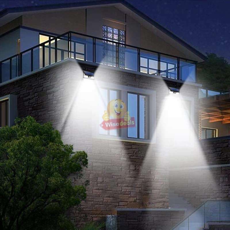 30W Super Bright LED Solar Wall Light, Motion Sensor, Wide-Angle, Waterproof & Eco-friendly