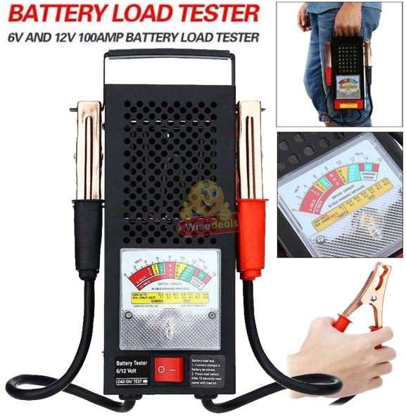6V & 12V Battery Load Tester - Offers Complete Charging System Diagnosis