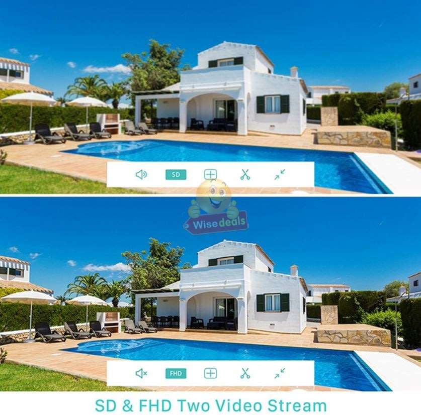 Waterproof Outdoor 4K WIFI Intelligent IP Camera, Motion Detector, Two-way Communication etc.