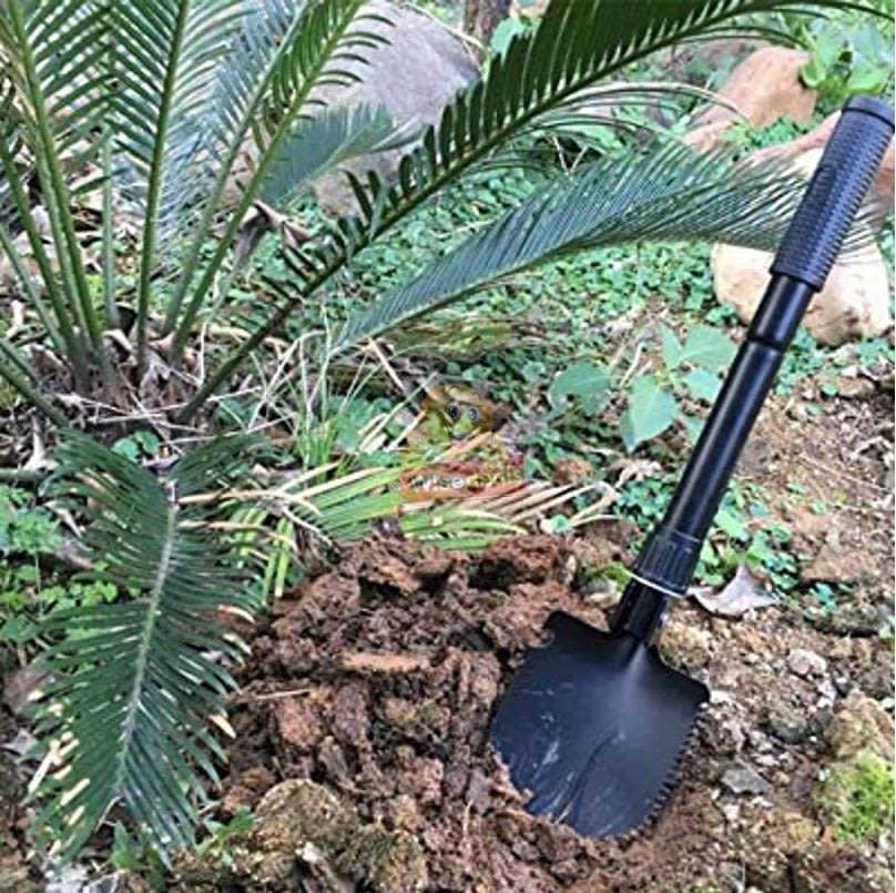All in One Portable, Practical and Multi-functional Folding Shovel in a Convenient Carry Case