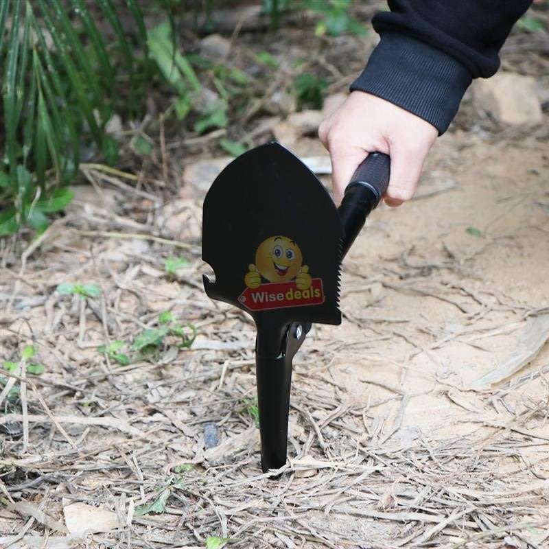 All in One Portable, Practical and Multi-functional Folding Shovel in a Convenient Carry Case