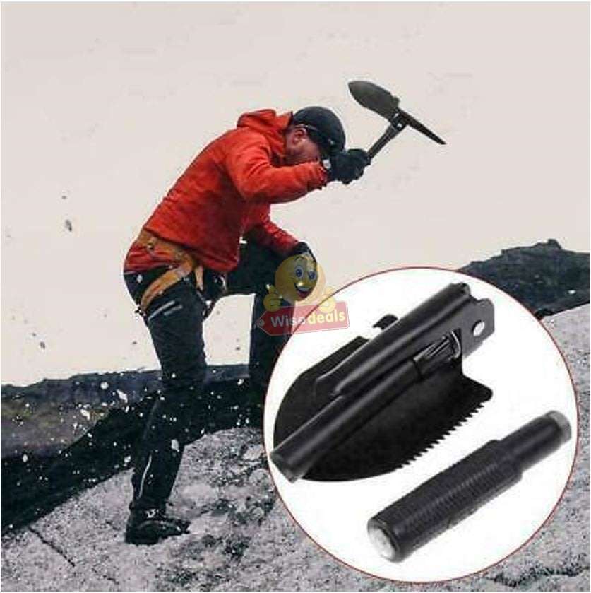 All in One Portable, Practical and Multi-functional Folding Shovel in a Convenient Carry Case