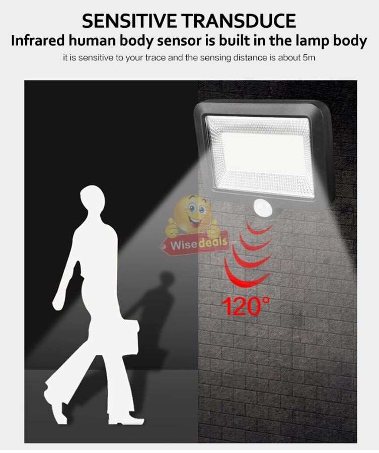 100 COB Super Bright LED Solar Flood Light for Outdoor as well as Indoor use