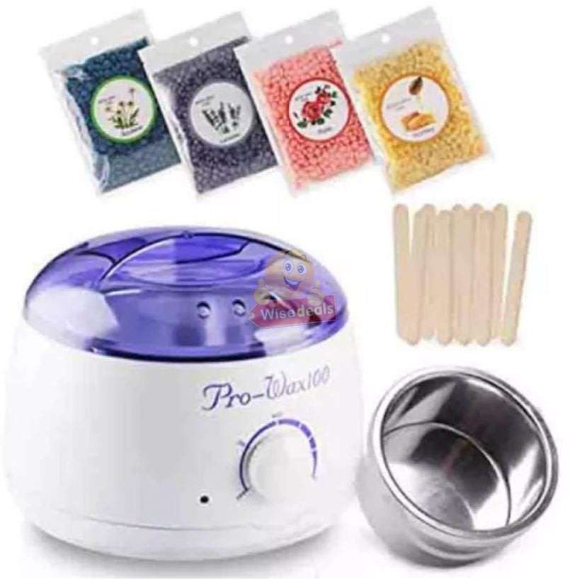 Pro-Wax 100 Hair Removal Electric Heater Kit with 4 Packets of Wax Beans & 10 Spatulas