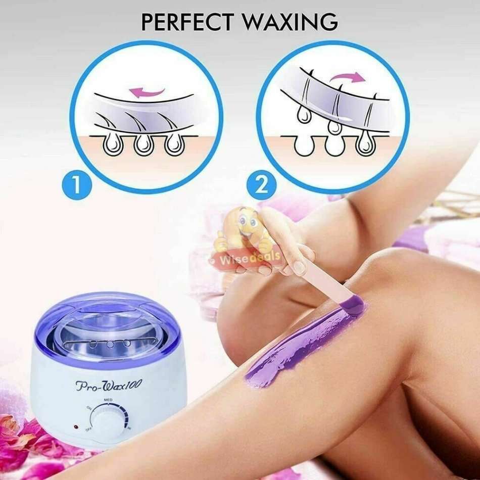 Pro-Wax 100 Hair Removal Electric Heater Kit with 4 Packets of Wax Beans & 10 Spatulas