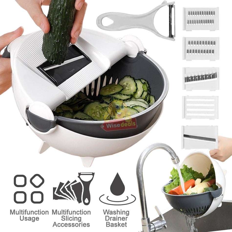All-in-One Washing and Cutting Wet Basket for Vegetables and Fruits - SEE NEW DELIVERY FEES