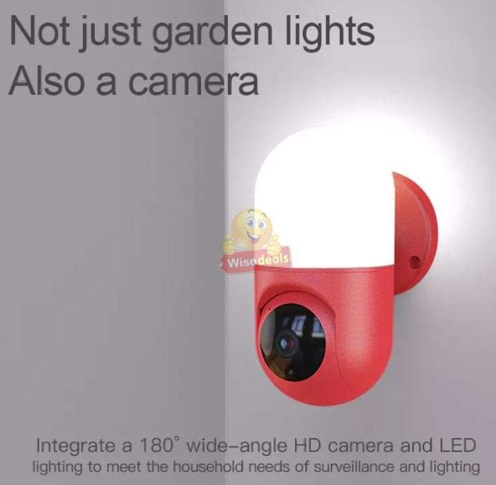 PTZ 5MP, IP WIFI Camera & Wall Lamp with Motion Tracking, Auto Alarm, 2 Way Audio, Night Vison etc