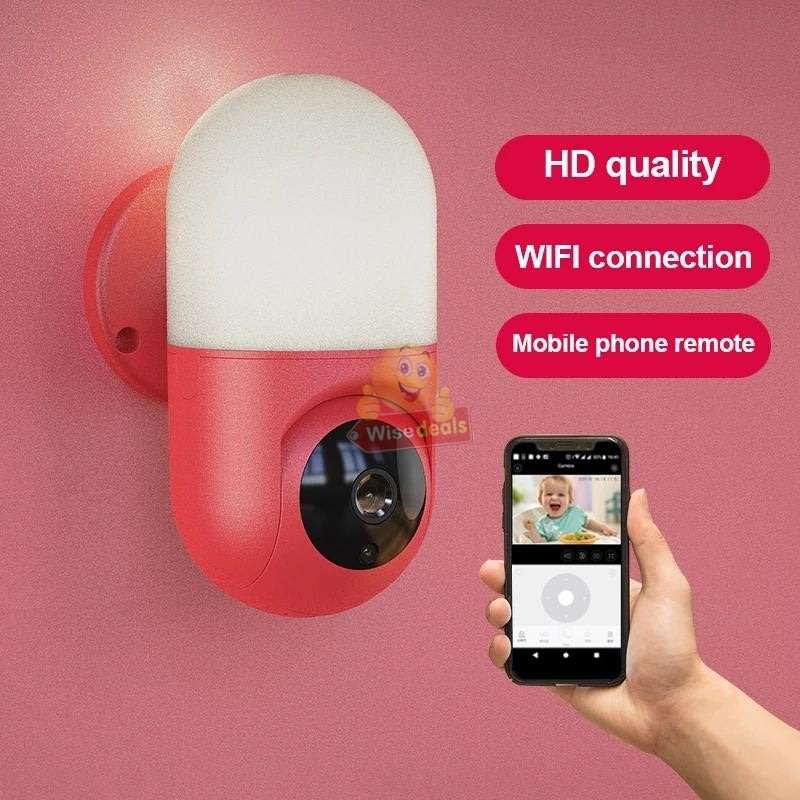 PTZ 5MP, IP WIFI Camera & Wall Lamp with Motion Tracking, Auto Alarm, 2 Way Audio, Night Vison etc