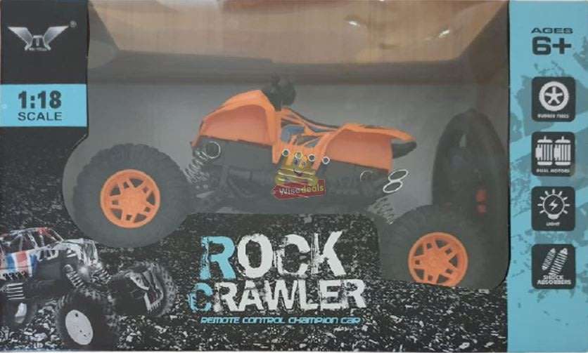 1:18 Remote Control Rock Crawler Conquer all terrain, 50° Slope Climbing Ability, Powerful & Fast