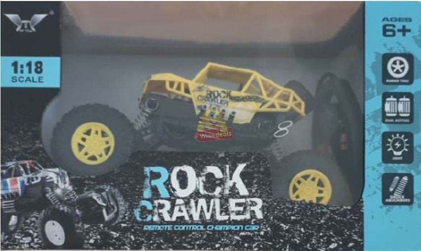 1:18 Remote Control Rock Crawler Conquer all terrain, 50° Slope Climbing Ability, Powerful & Fast