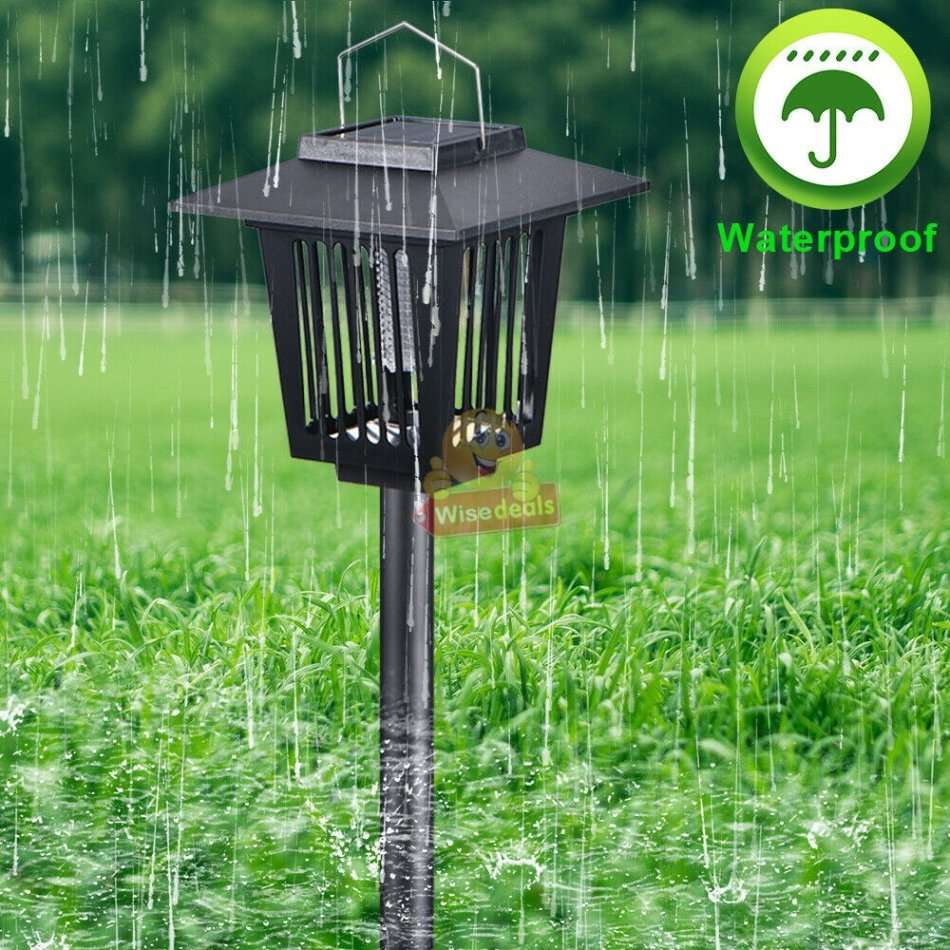 Solar UV Pest Repeller & White LED Garden Light in one.  Say Goodbye to Annoying bugs