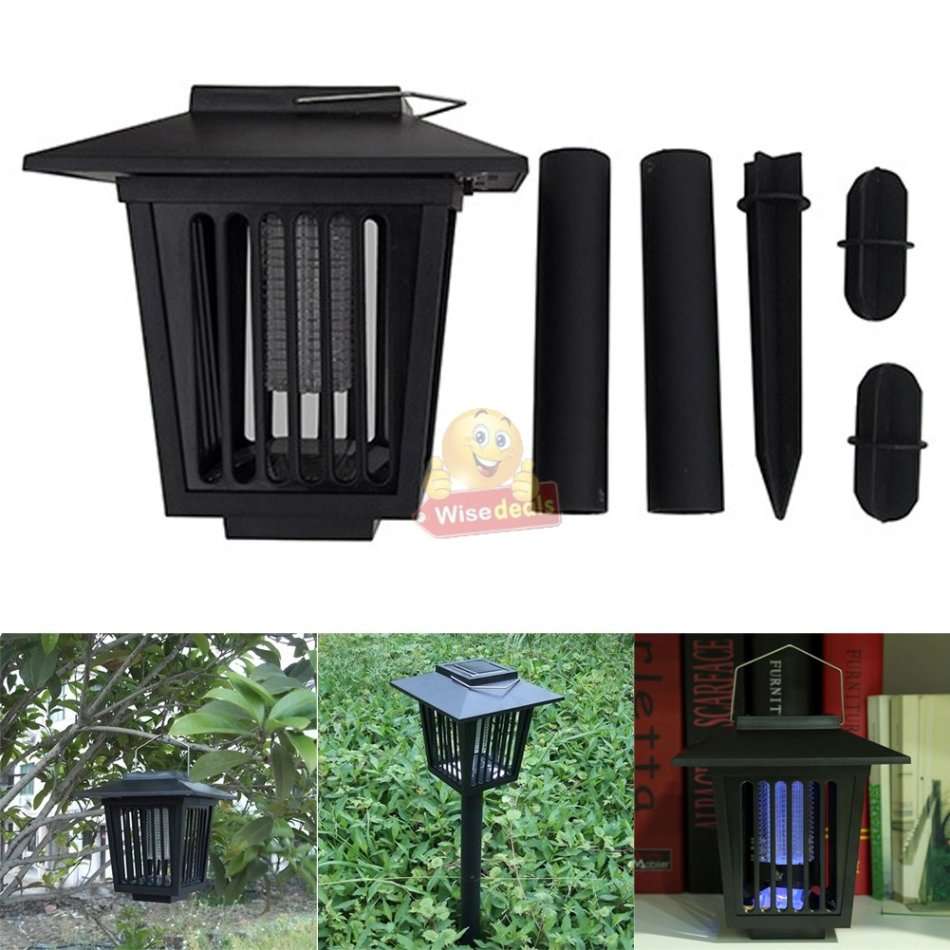 Solar UV Pest Repeller & White LED Garden Light in one.  Say Goodbye to Annoying bugs