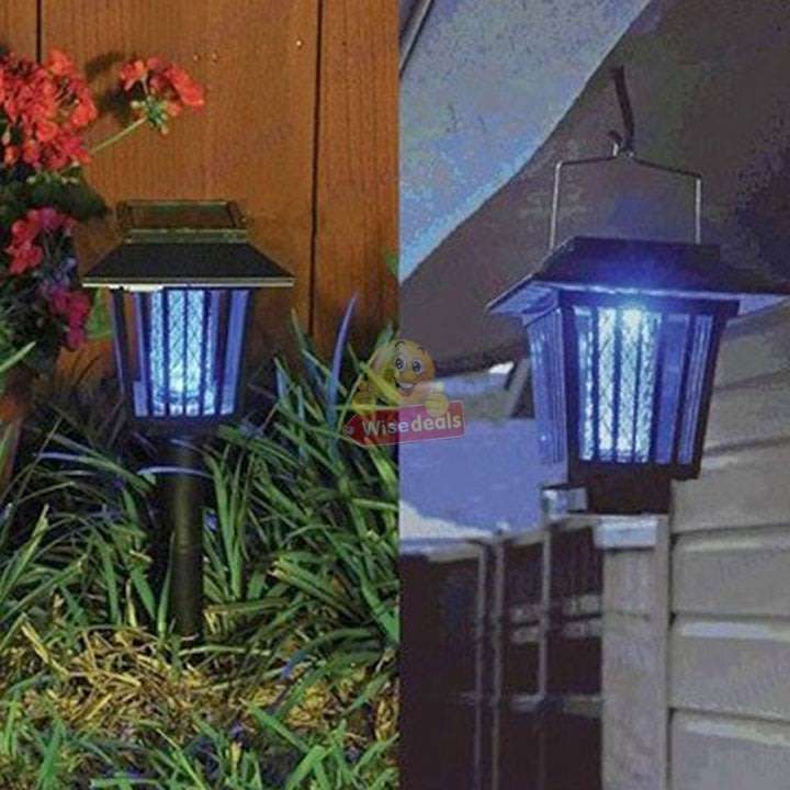 Solar UV Pest Repeller & White LED Garden Light in one.  Say Goodbye to Annoying bugs
