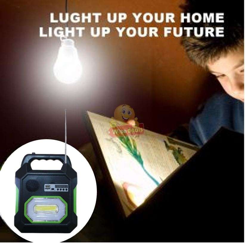 BLUETOOTH SOLAR Lightening System, for Indoor and Outdoor use, Support SD Card, USB ect.