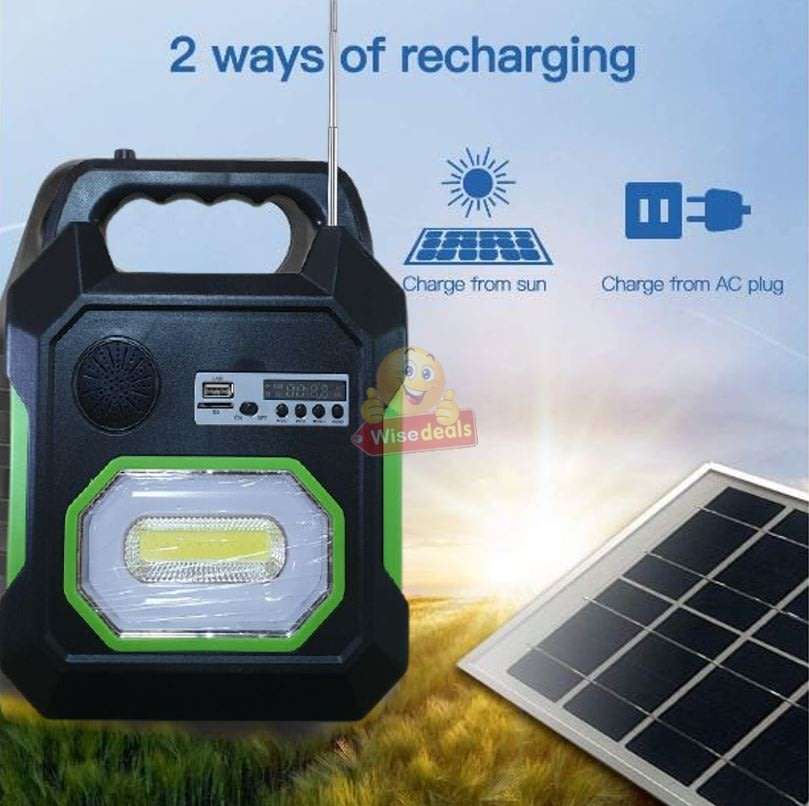 BLUETOOTH SOLAR Lightening System, for Indoor and Outdoor use, Support SD Card, USB ect.
