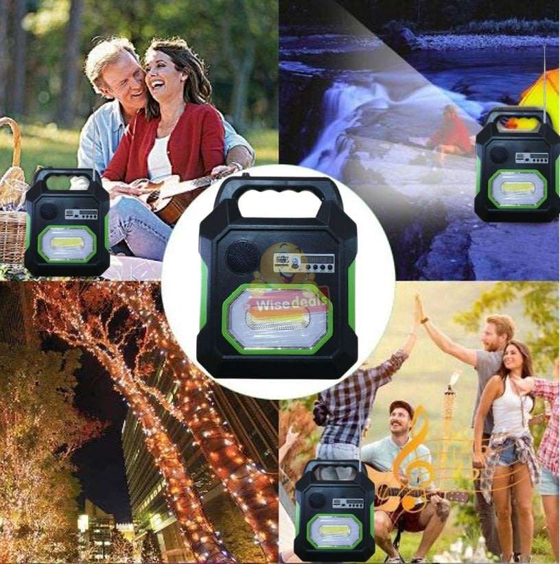 BLUETOOTH SOLAR Lightening System, for Indoor and Outdoor use, Support SD Card, USB ect.