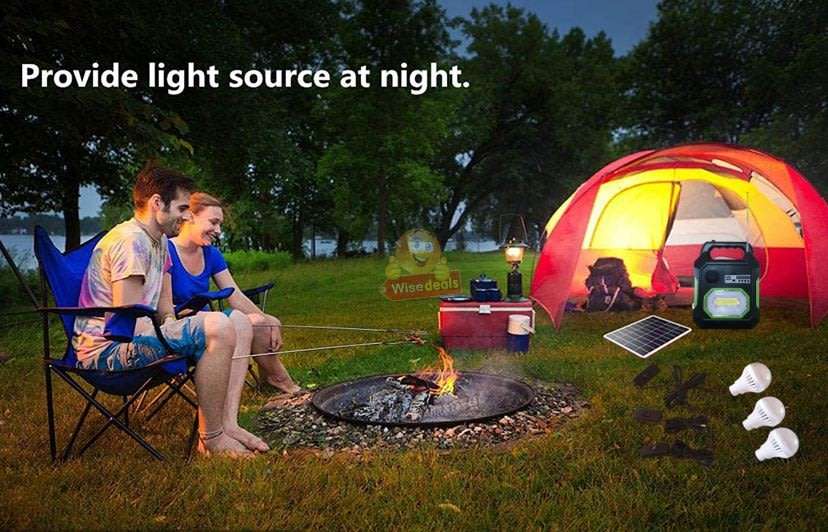 BLUETOOTH SOLAR Lightening System, for Indoor and Outdoor use, Support SD Card, USB ect.