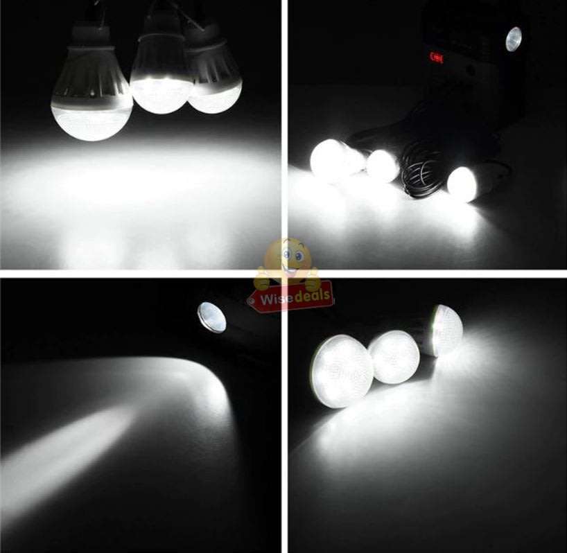 BLUETOOTH SOLAR Lightening System, for Indoor and Outdoor use, Support SD Card, USB ect.