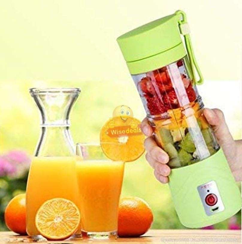 Portable Size Rechargeable USB Electric Fruit Juicer, Smoothie Maker & Blender