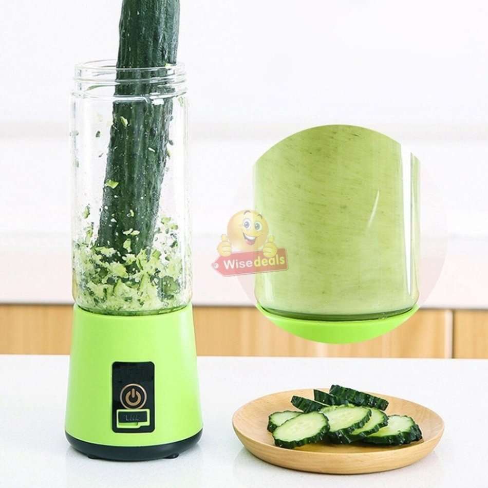 Portable Size Rechargeable USB Electric Fruit Juicer, Smoothie Maker & Blender