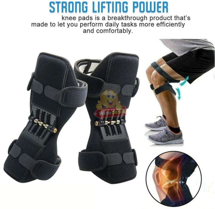 1 Pair Power Lift Joint Support Knee Braces & Immobilizer, No more Painful Knees and Joints