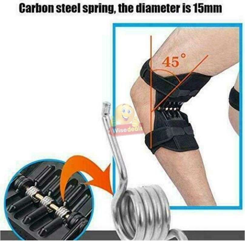 1 Pair Power Lift Joint Support Knee Braces & Immobilizer, No more Painful Knees and Joints
