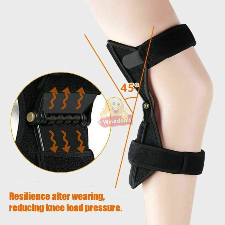 1 Pair Power Lift Joint Support Knee Braces & Immobilizer, No more Painful Knees and Joints