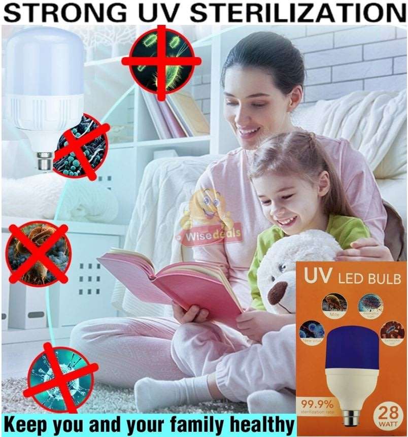 28W UV LED Sterilization and Disinfection Bulb  Keep you and your family healthy