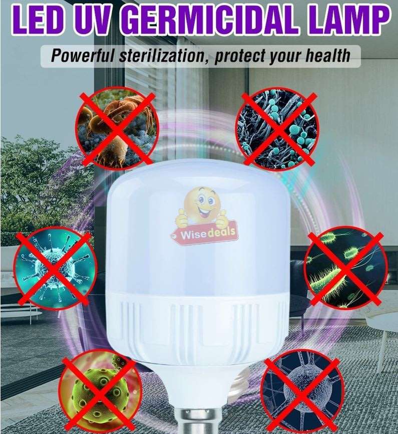28W UV LED Sterilization and Disinfection Bulb  Keep you and your family healthy