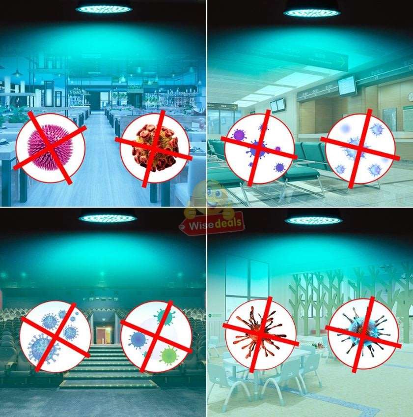 28W UV LED Sterilization and Disinfection Bulb  Keep you and your family healthy