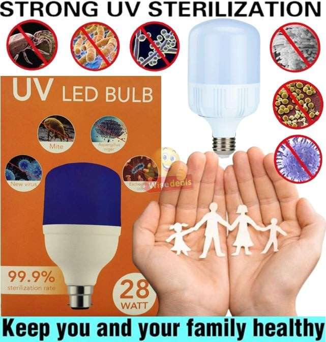 28W UV LED Sterilization and Disinfection Bulb  Keep you and your family healthy