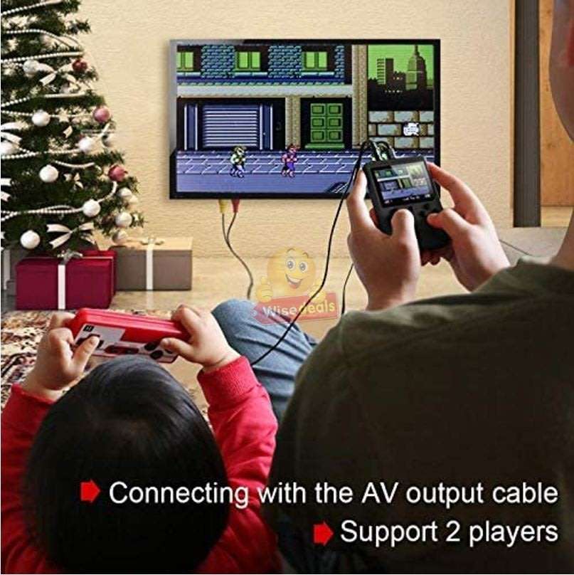 Game Console with 2 Player Controller and 400 Built-in Games, Hours of Fun for the Whole Family