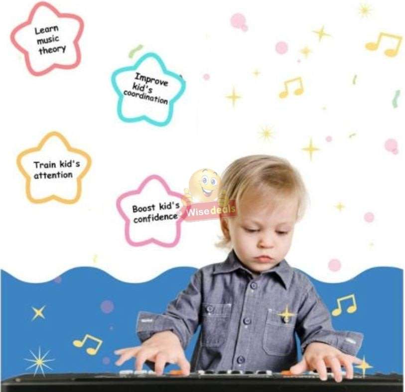 Childrens Piano & Microphone  32 Keys, 24 Demos Songs, 2 Tones, 2 Tempos & Volume Control