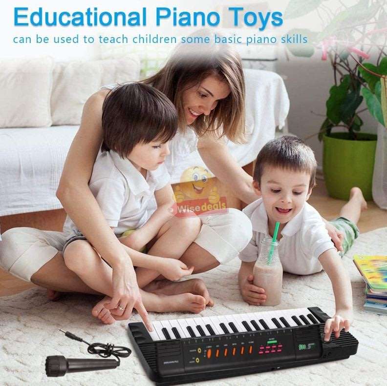 Childrens Piano & Microphone  32 Keys, 24 Demos Songs, 2 Tones, 2 Tempos & Volume Control
