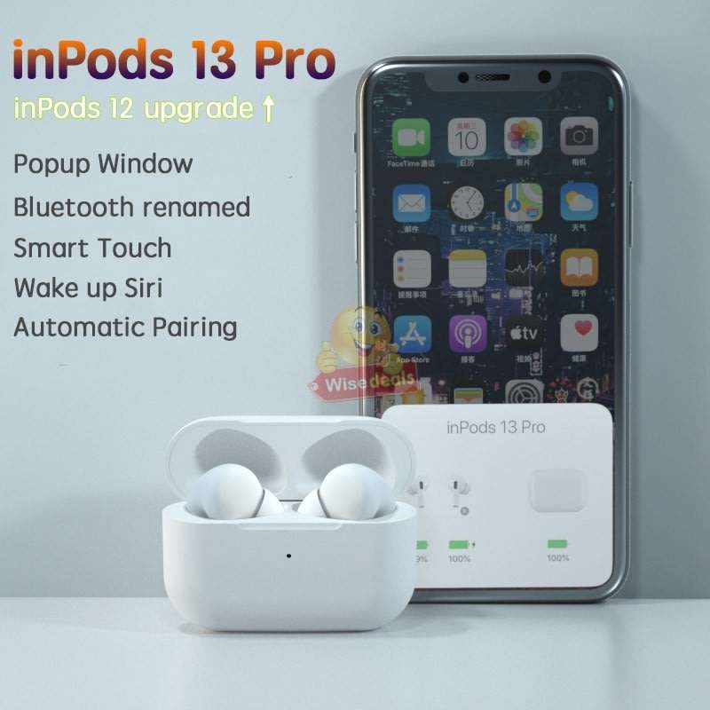 i13 Headset, Touch Control, HIFI Stereo and 8D bass, Truly best Sound Quality & Response