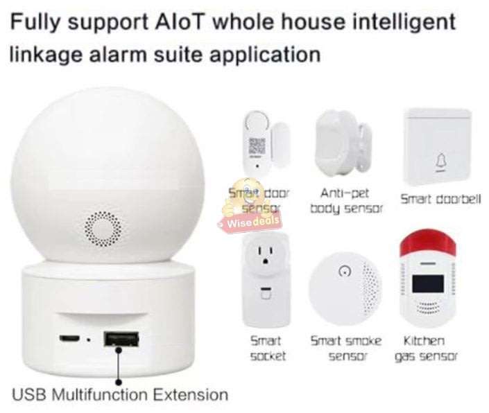 Wireless WIFI IP Security Surveillance Camera, 5MP, Support Motion Detection & Tracking