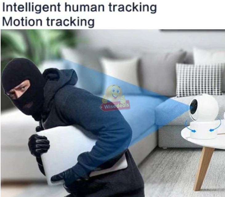 Wireless WIFI IP Security Surveillance Camera, 5MP, Support Motion Detection & Tracking