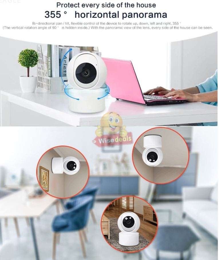 Wireless WIFI IP Security Surveillance Camera, 5MP, Support Motion Detection & Tracking