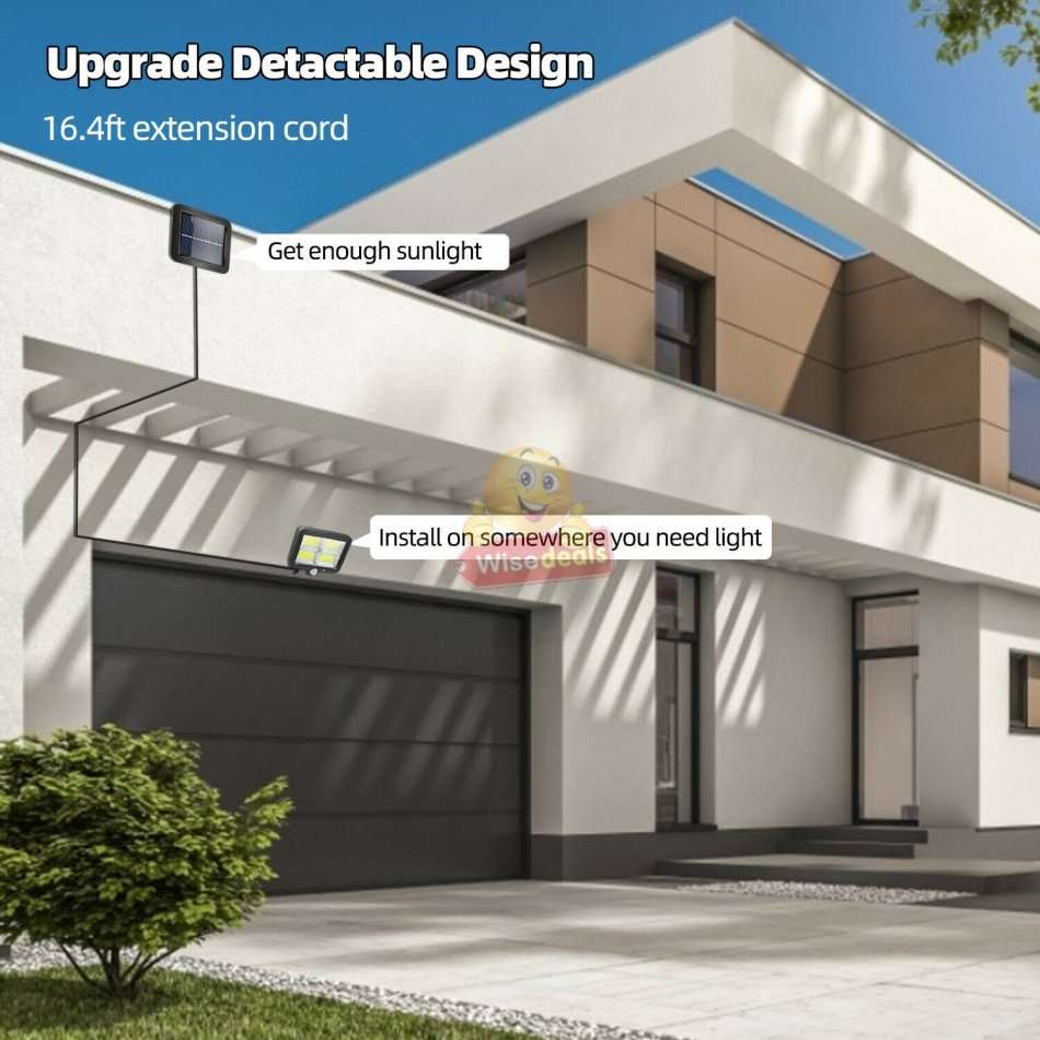 COB LED Multi functional SOLAR Energy Flood Light Kit with Remote Control & 3 Modes