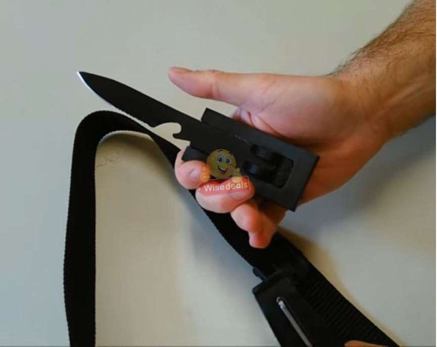 Be Prepared with this Belt with Buckle knife.  Use Indoor, Outdoor, Camping, Hiking, Self defense...