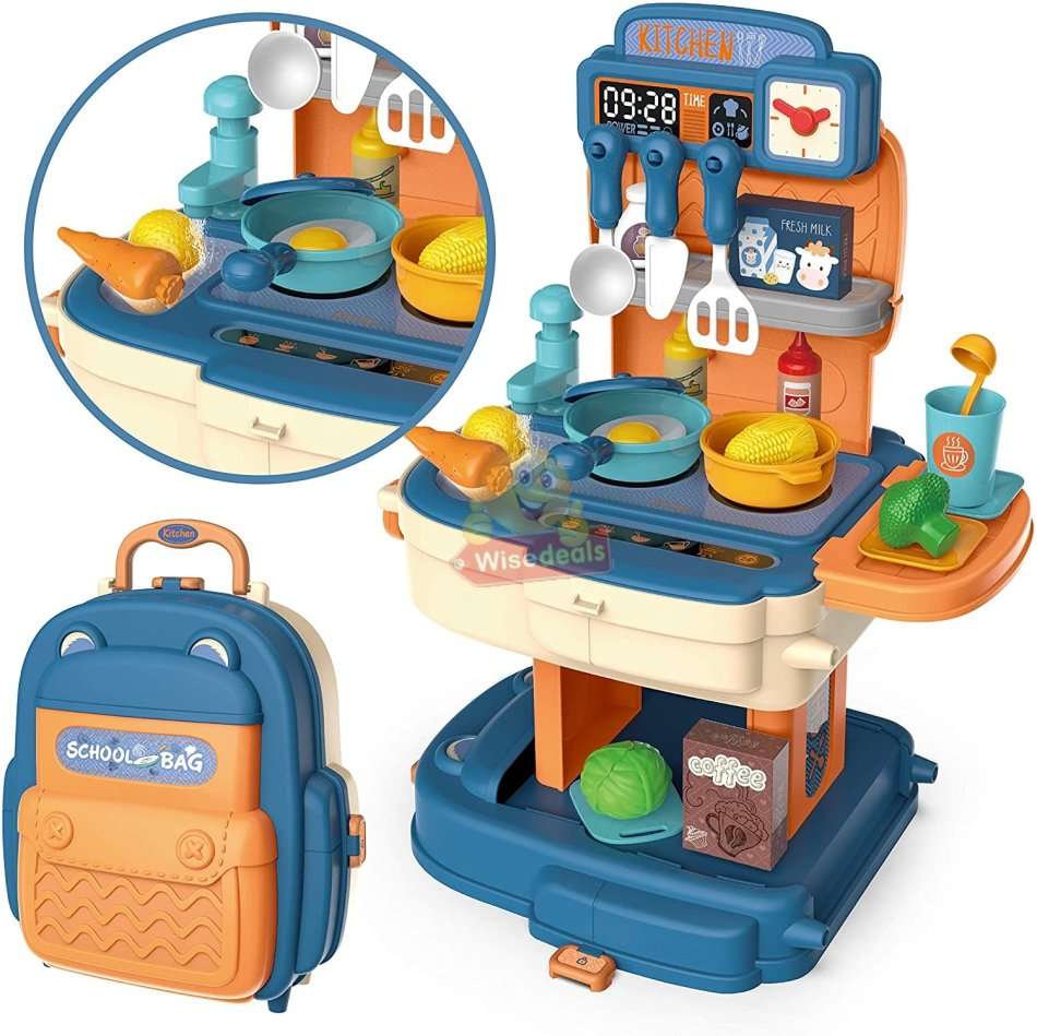 2 in 1 Backpack Educational Play Sets, 4 different design to choose from with lots of accessories